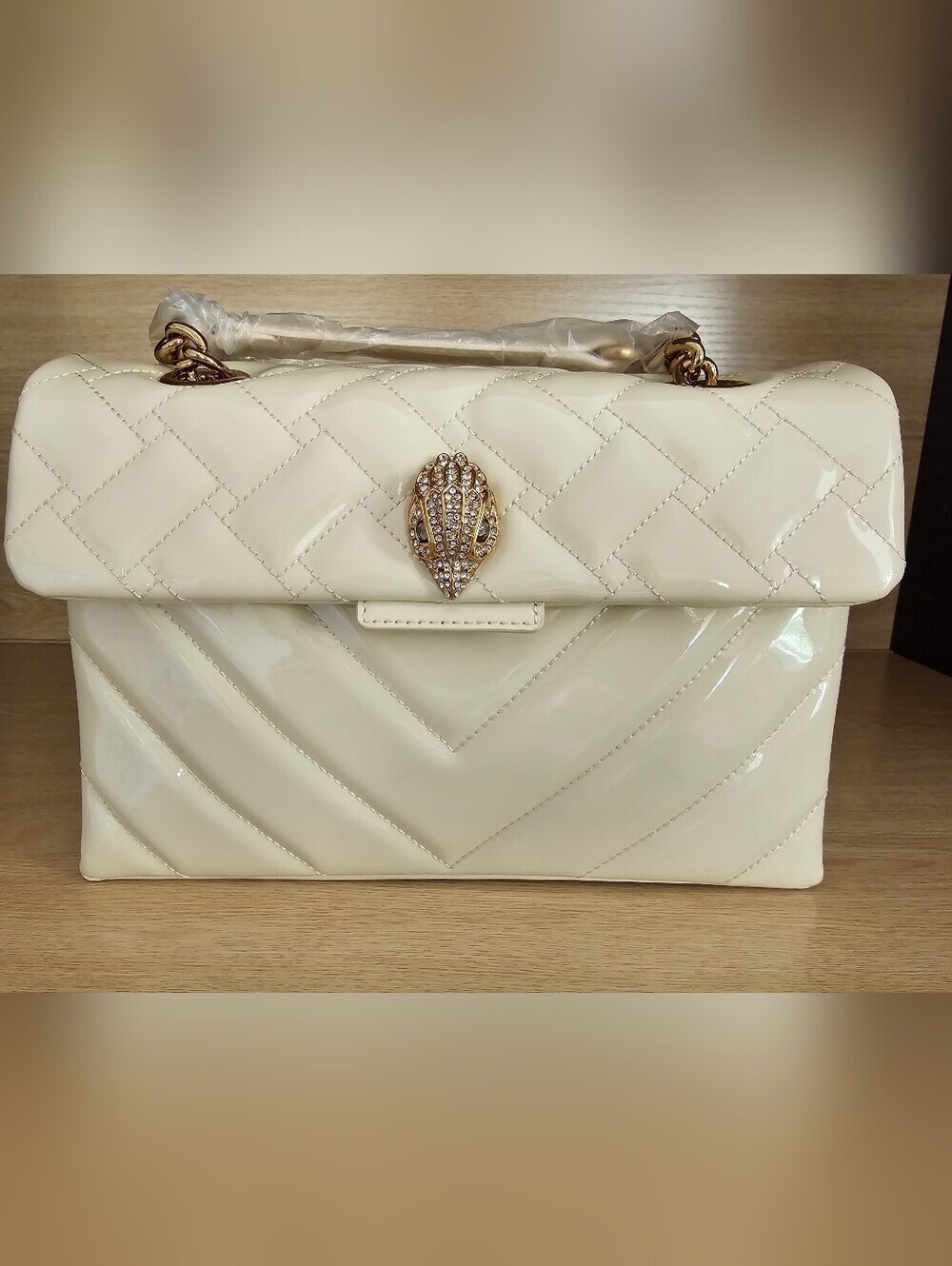 Kurt Geiger London Large Leather Kensington Bag.